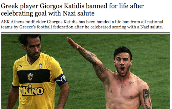 Giorgos Katidis ignorant Nazi