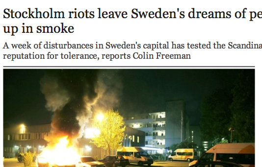 Sweden Riots are Clear - but no one will say the truth